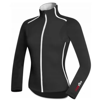 cyklistický dres Dámský cyklistický dres zeroRH+ Rythmic W černo-bílý - M