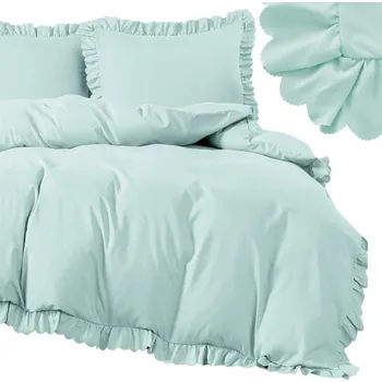 Povlečení POVLEČENÍ S VOLÁNKEM 140x200 + POVLAK 70x80 SADA POVLEČENÍ S VOLÁNKEM