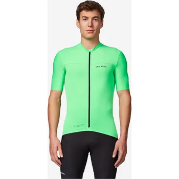 cyklistický dres VAN RYSEL Pánský dres na silniční cyklistiku EDR 2 2XL ZELENÁ