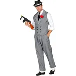 WIDMANN MILANO PARTY FASHION - Gangsterský kostým, Vesta, Kalhoty, Proužkovaný oblek, Mafiánský