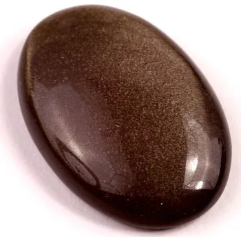 Přírodní kámen Kabošon Gold Obsidian č.8238 (34x22x7mm)