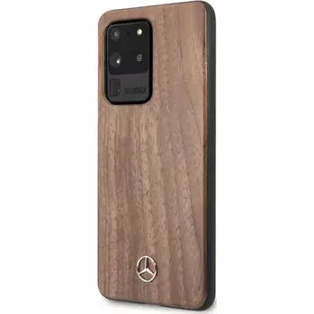 Pouzdro na mobilní telefon Mercedes Wood Kryt pro Samsung Galaxy S20 Ultra hnědá (3700740473641)