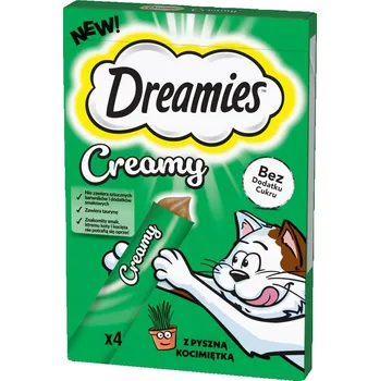 Pamlsek pro kočku DREAMIES Creamy krémové pamlsky pro kočky s šantou kočičí 4x10 g