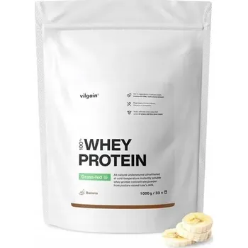 Protein Vilgain PROTEIN Z MLÉKA KRÁV KRMENÝCH TRAVOU, BANÁN, 1 kg