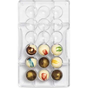 Nádoba na pečení Profesionální forma na čokoládu POLOKOULE fi=2,5 cm