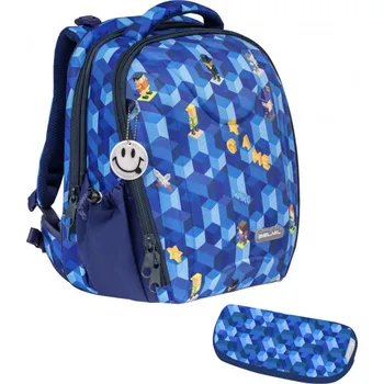 Set školních potřeb Školní aktovka Belmil 338-82 Sturdy Pixel Game – set s penálem