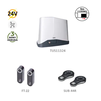Pohon brány 900KTUS11324KS TURBO S KIT pro posuvné brány do 1100kg, 24V