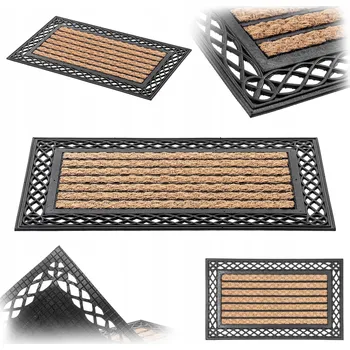 Rohožka ROHOŽKA PŘED DVEŘE VSTUPNÍ UNIVERZÁLNÍ ČISTICÍ ZÓNA 45x75cm DEKORATIVNÍ