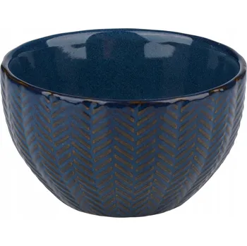 Miska snídaňová, na cereálie, na polévku, modrá, 620 ml, 4 vzory