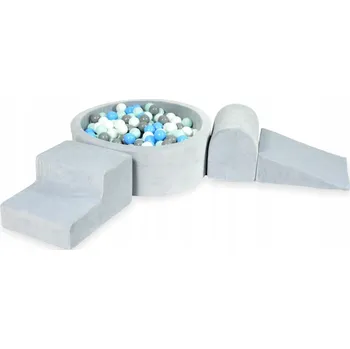 Dětské hřiště Pěnové dětské hřiště s kulatým bazénkem světle šedé