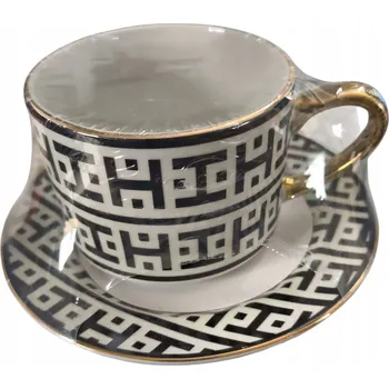 Stolování Elegantní šálek s podšálkem v řeckém stylu