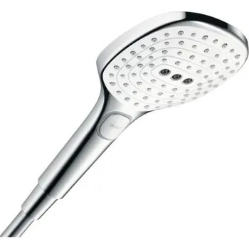 Hansgrohe RAINDANCE SELECT E 3JET ruční sprcha 120x120 mm, 3 proudy, EcoSmart, AirPower, bílá/chrom