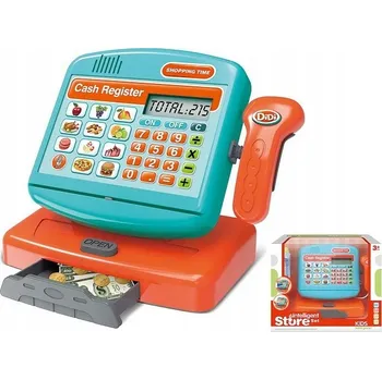 Hra na obchod FISKÁLNÍ POKLADNA S KALKULAČKOU HRAČKA PŘÍSLUŠENSTVÍ