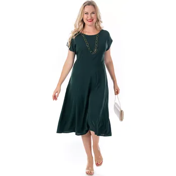 Dámské šaty Dámské šaty CHARLOTTE 54 Tmavě zelená