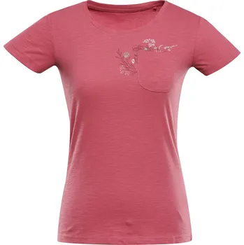 Dámské tričko Alpine Pro BOLENA 2 RŮŽOVÁ DÁMSKÉ BAVLNĚNÉ TRIKO M