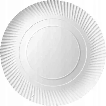 Talíř Papírové talíře bílé 35cm 100 Ks Gril Pizza