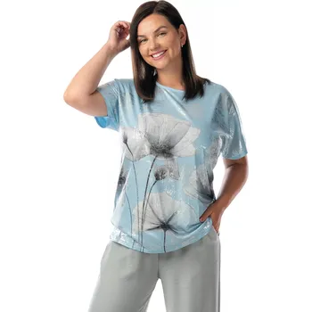 Dámské triko FLYNN 46/48 Světle modrá