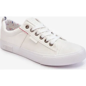 Pánská obuv Pánské nízké kožené tenisky Big Star KK174004 Barva: Bílá, Velikost: 42