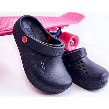 Dívčí bačkory BIG STAR SHOES Dětské lehké pantofle Kroks Big Star II375001 Barva: Modrá, Velikost: 33