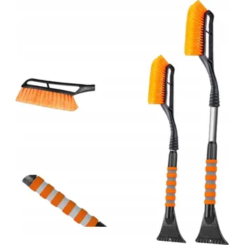 Autoškrabka Škrabka na okna s kartáčem na odklízení sněhu z auta 2v1