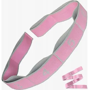 podložka na cvičení Cvičební guma / pás na jógu, růžová, 160 mm