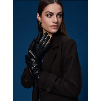 Rukavice Sinsay - Kožené rukavice - černá - 1332X-99X - 1332X-99X-M_L