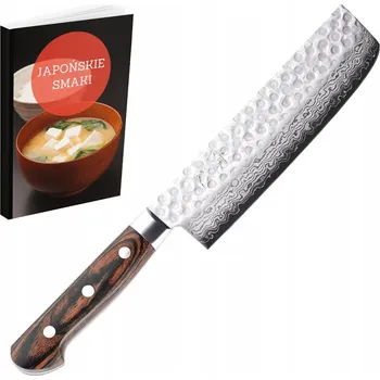 Kuchyňský nůž Takahisa Damaškový nůž Nakiri 16,5 cm, ručně kovaný japonský nůž na zeleniny