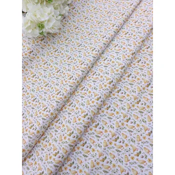 Látka 100% bavlna - velikonoční housata s kuřátky