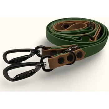 Vodítko pro psa Voděodolné přepínací vodítko Woofit Summit DuoTone: Olivové