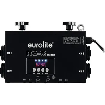 Řízení osvětlovací techniky Eurolite EDX-4RT DMX RDM Dimmer (Jako nové)