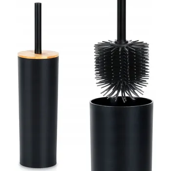 WC štětka WC štětka s kovovým stojanem černá 36,5 cm