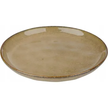 Talíř Dezertní talíř snídaňový béžový Ø16cm ozdobný na dorty a dezerty odolný