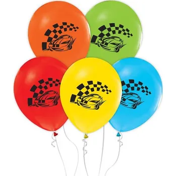 Balónek Latexové balónky Godan Auta 5 ks