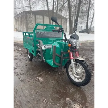 Elektromobilita Pracovní tříkolka Rikša ZETHOS (72V, 58Ah - až 3000W) BEZ ŘIDIČSKÉHO PRŮKAZU ZELENÁ Barva: Zelená, Varianta: BEZ ŘIDIČSKÉHO PRŮKAZU