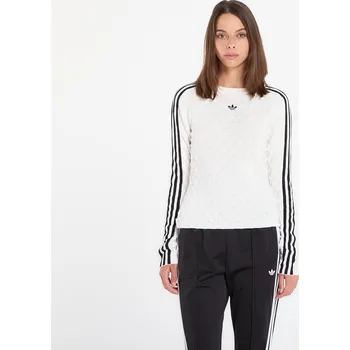 Dámské oblečení Tričko adidas Slim Ls Tee White XL