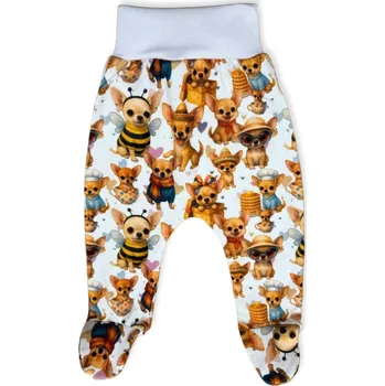 Dupačky POLODUPAČKY 62 kraťasy BEZTLAKOVÉ kojenecké BAVLNA 100% PEJSCI