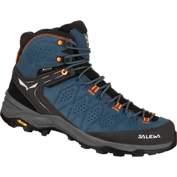 Pánská treková obuv Salewa MS Alp Trainer 2 Mid GTX Dark Denim/Fluo Orange 8,5 UK