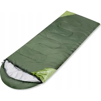 Spacák Lehký syntetický turistický spací pytel s kapucí 210 cm s obalem