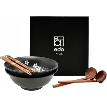 Sada Miska, Naběračka a Hůlky na Polévku, Nudle Ramen ANEMONE BLACK