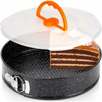 Nádoba na pečení FORMA NA DORT ROZEPÍNACÍ GRANITOVÁ S VÍKEM FORMA NA PEČENÍ KOLÁČŮ
