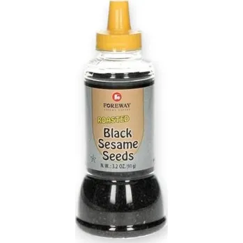 Sušená potravina Foreway Pražená sezamová semínka - tmavá 91g
