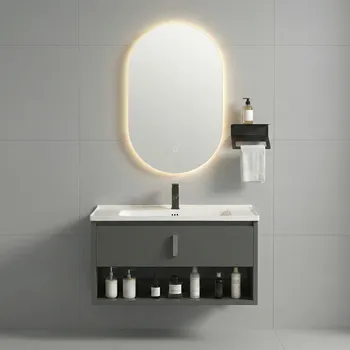 Rea Sada koupelnového nábytku s umyvadlem Toledo 80cm Grey