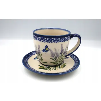 Šálek s podšálkem 200 ml Keramika Bolesławiec dárek