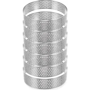 Forma na pečení 6x Formičky NA TARTALETKY perforované okraje malá forma na tartaletky košíčky 8 cm