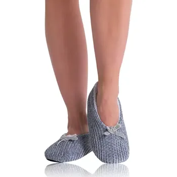 Dámské polobotky Domácí bačkůrky HOME SHOES - BELLINDA - šedá 38 - 39