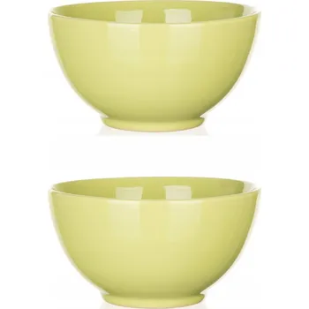 MISKA SALÁTOVÁ MÍSA 2x 14 cm na snídani polévka jídlo ovesná kaše zelená