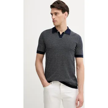 Pánské tričko Bavlněné polo tričko United Colors of Benetton 1094K301J námořnická modř 59X, vel. XL