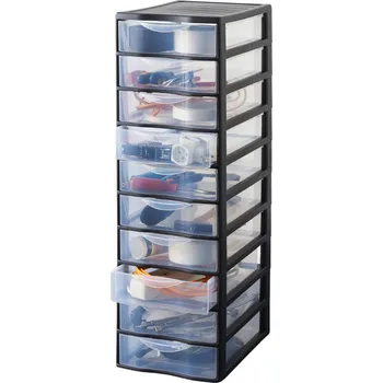 Úložný box SUNDIS Úložný box s 10 zásuvkami, antracit, OFFICEMIX A4 10A