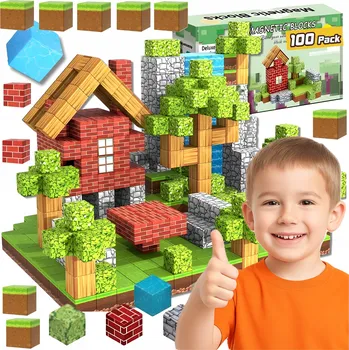 ostatní stavebnice Stavebnice Magnetické Stavebnice Pixele 3D Kostky Krychle 100 ks