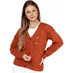 DStreet dámský svetr oranžový klasický ke bokům univerzální velikost